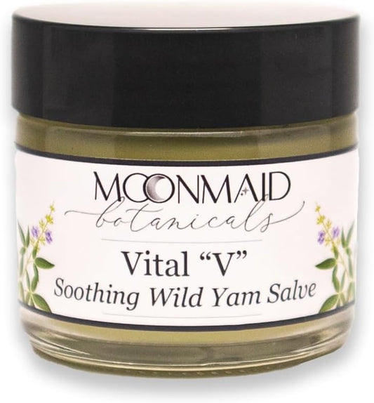 Vital V Wild Yam Salve | Vaginal Moisturizer for Menopause Support and Vaginal Dryness Natural Remedies by MoonMaid Botanicals : Health & Household