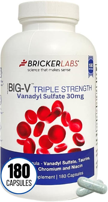 Bricker Labs Big-V Triple Strength Vanadyl Supplement: Vanadyl Sulfate