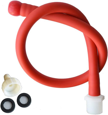 Enema Hose Reusable,Shower Anal Douche Nozzle for Men and Women,Enemas Tubing Anal Cleaning 19in with Beads