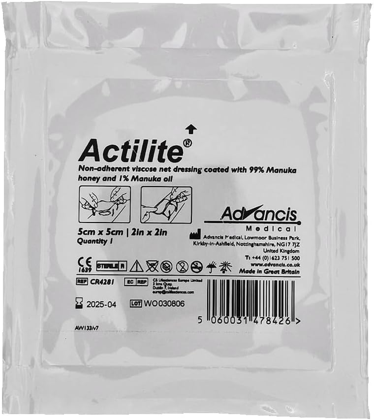 Advancis Medical 99Xx9150 Actilite Dressing Pad, 5Cm X 5Cm, Pack Of 10