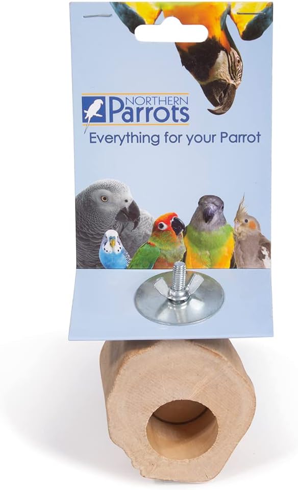 Platform Parrot Perch with Treat Well :Pet Supplies