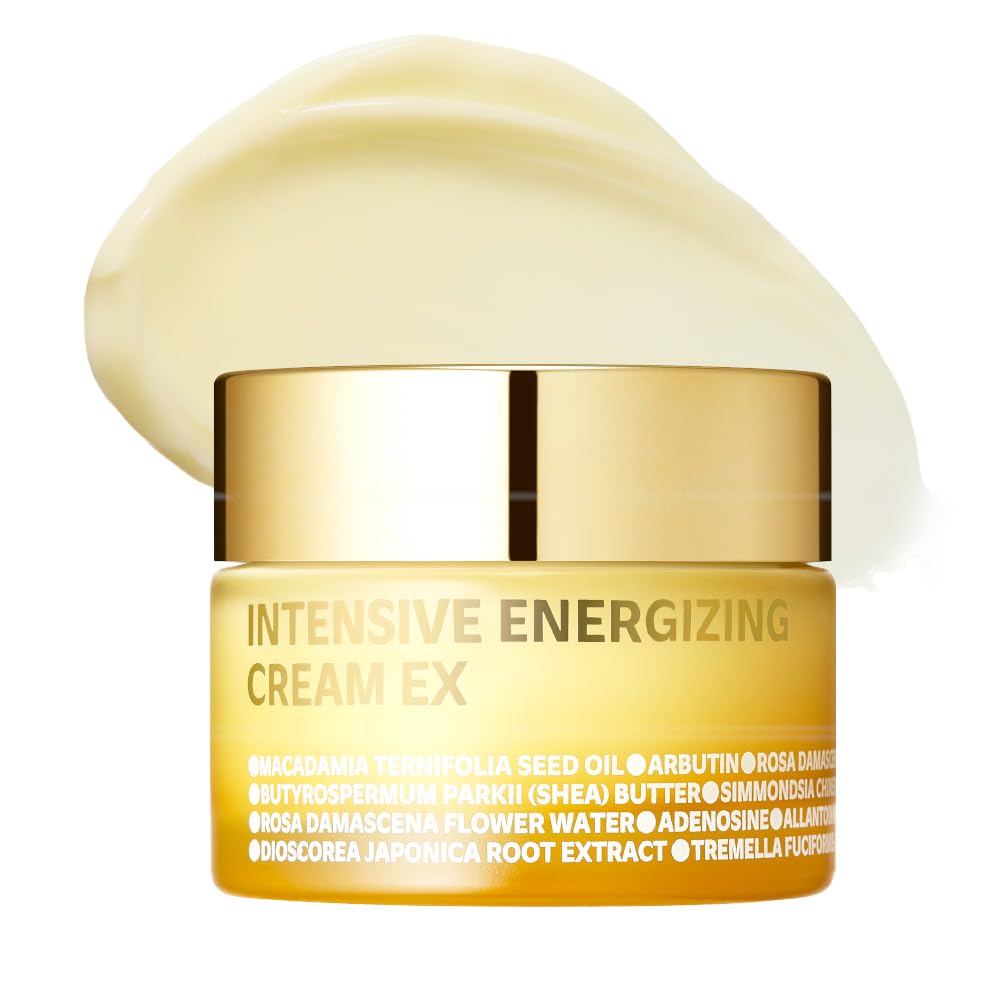 Isoi Intensive Energizing Cream Ex, Deep Moisturizing Formula For Skin Elasticity & Firmness, Face & Neck Firming Cream, Korean Skin Care (0.68 Fl. Oz, 20Ml)