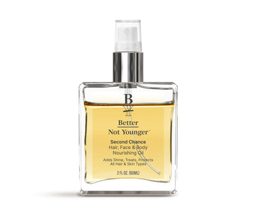 Better Not Younger Nourishing Oil For Hair, Face & Body – Lightweight, Fast-Absorbing Formula With Omega 3 & 6 And Antioxidant-Rich Abyssinian Oil – Restores Moisture For Smooth Hair & Skin