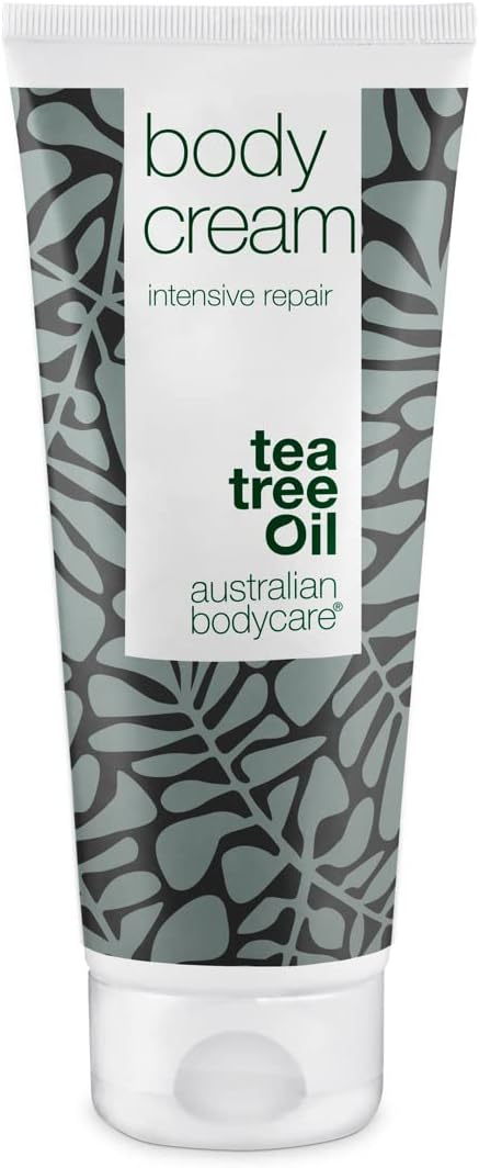 Australian Bodycare Body Cream 100 ml | Intensive Tea Tree Oil moisturiser for dry and damaged skin | The cream leaves the skin healthy and soft