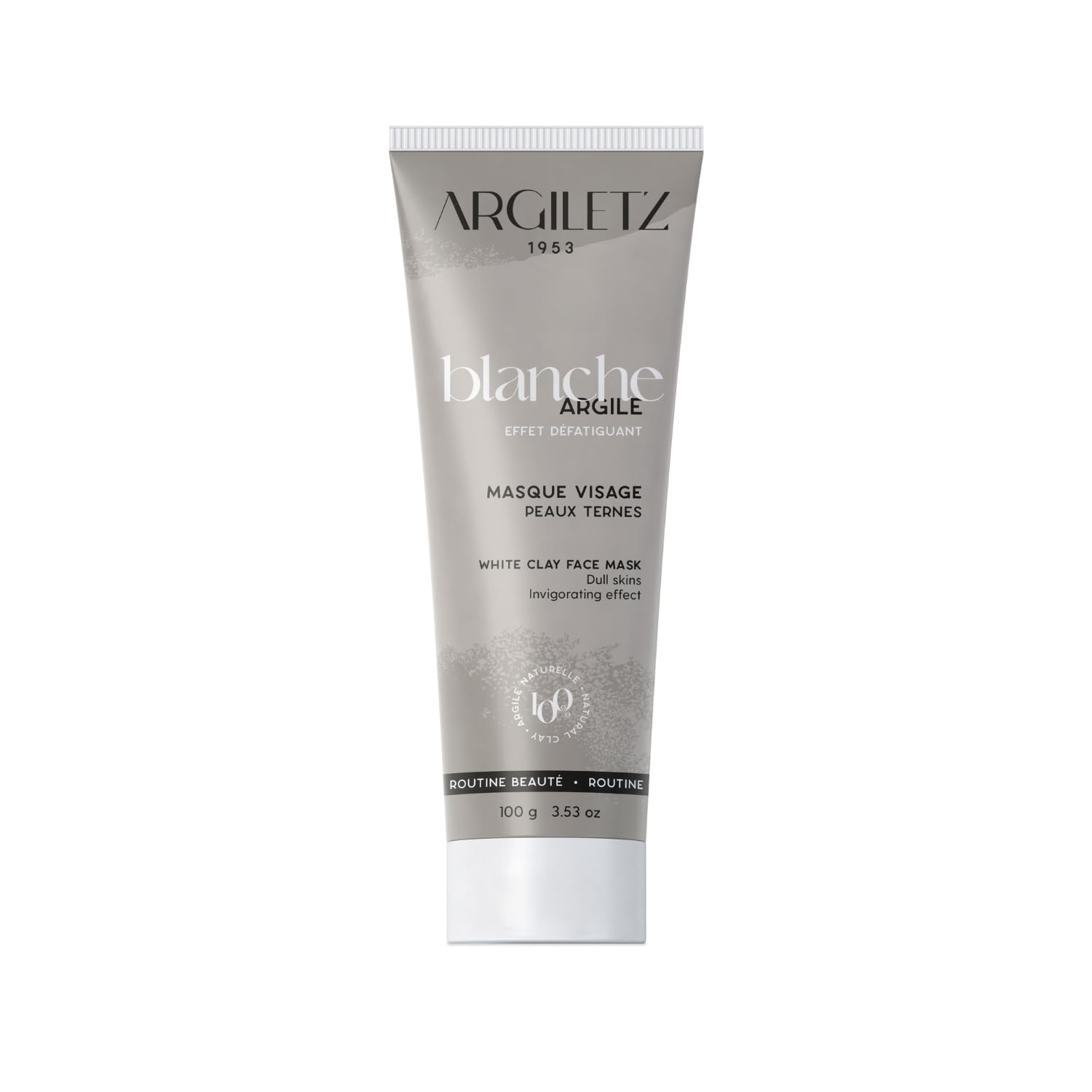 Argiletz White Clay Face Mask For Dull Skin 100G / 3.53 Fl.Oz. 100% Sourced And Produced In France. Finest Grade Of Clay. : Beauty & Personal Care