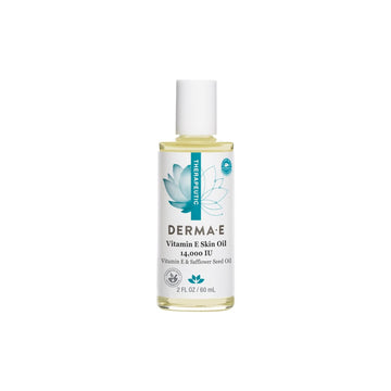 Derma E Vitamin E Skin Oil - 14,000 Iu Face Oil With Safflower Oil – Hypoallergenic, Fragrance Free Facial Skin Care - Nourishes And Conditions, 2 Fl Oz