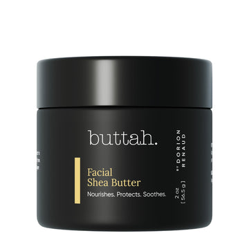 Buttah Skin Facial Shea Butter 2Oz - Organic Whipped Virgin Raw Moisturizer For All Skin Tones - Hydrating & Natural