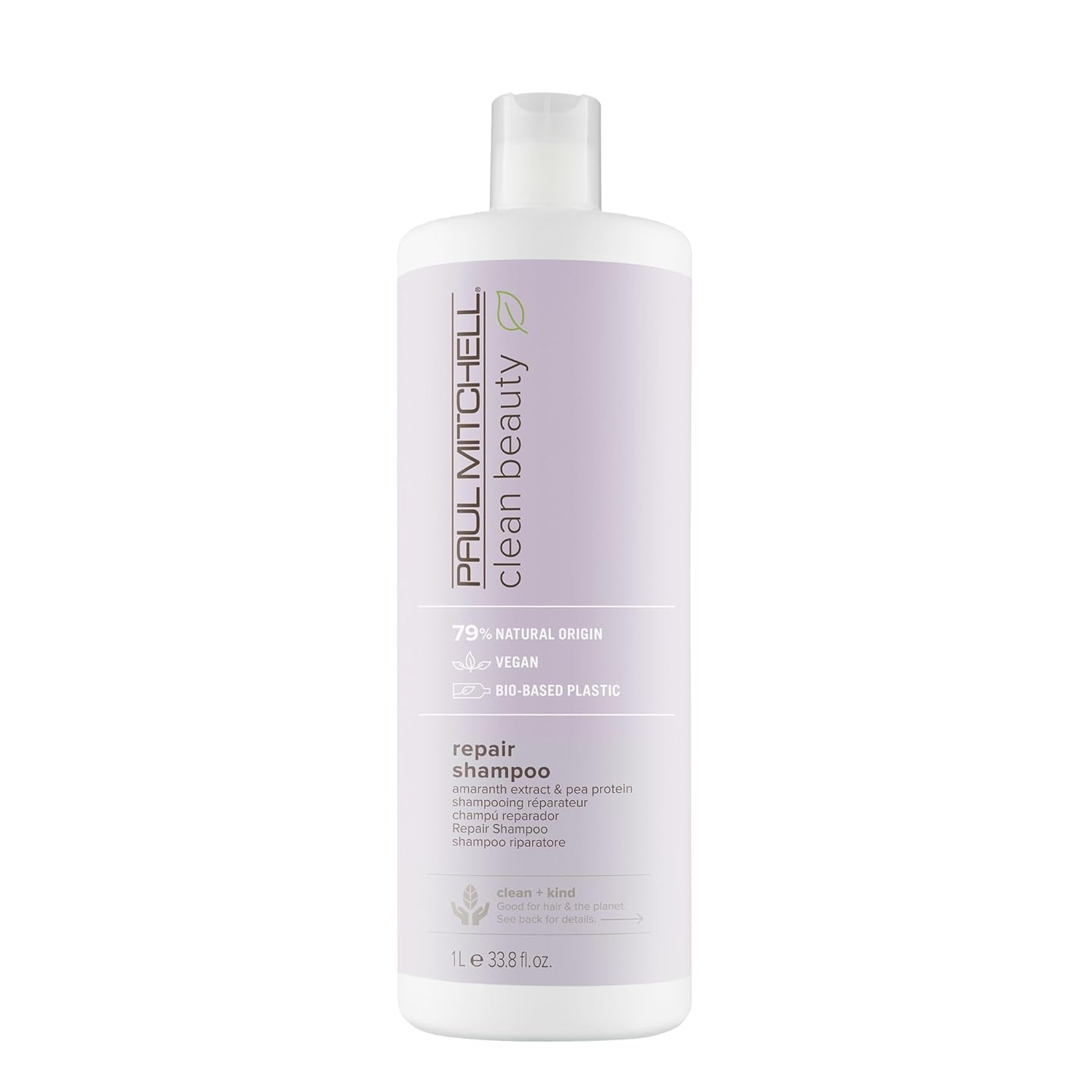 Paul Mitchell Clean Beauty Repair Shampoo, Strengthens And Protects, For Damaged, Brittle Hair