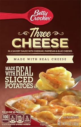 Betty Crocker Three Cheese Potatoes, Made With Real Cheese, 5 Oz