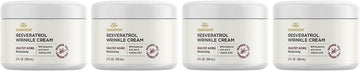 Swanson Resveratrol Wrinkle Cream 2 Fl Oz Cream 4 Pack