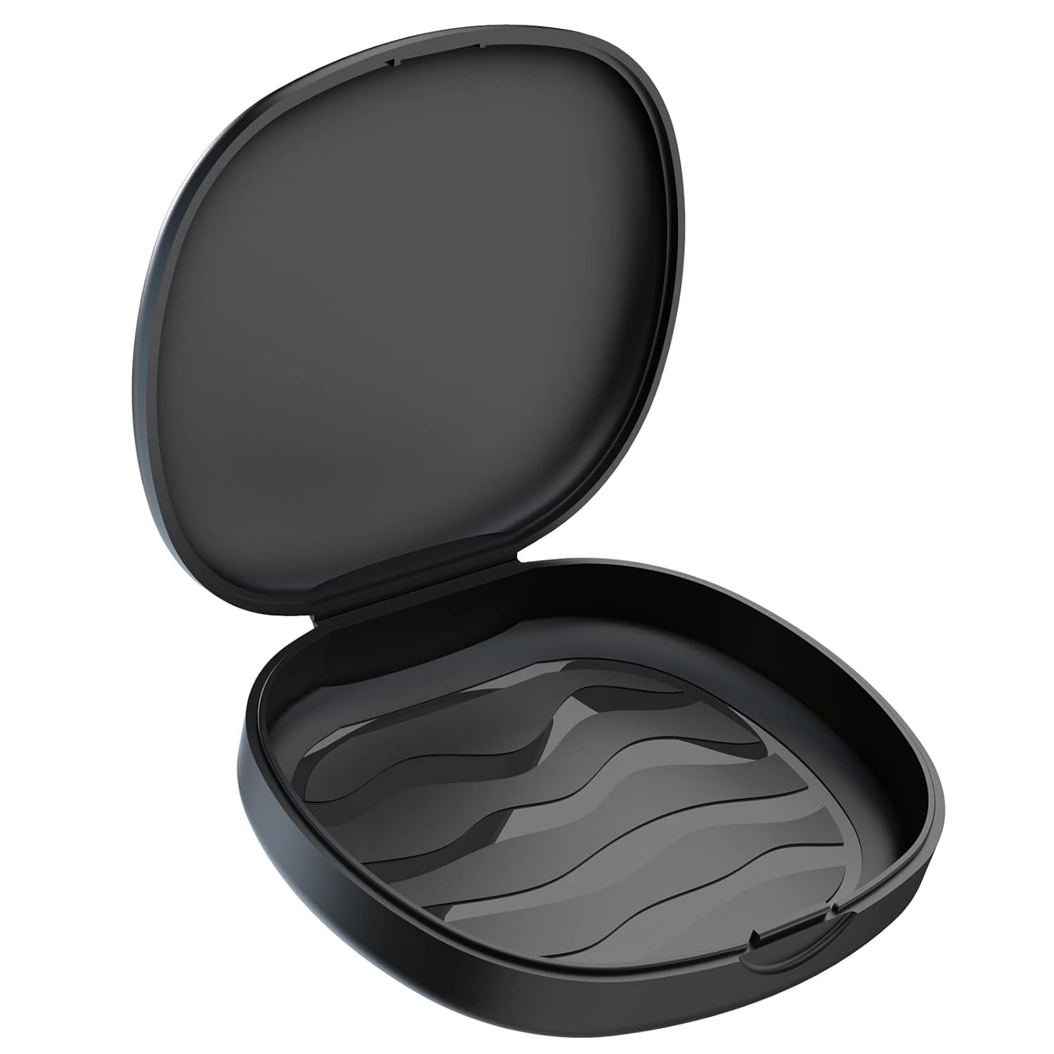 2Pcs Retainer Case Denture Case: Bvn Orthodontic Dental Case, Slim Braces Case, Mouth Guard Case, Denture Box, Teeth Aligner Case, Night Guard Case Container Storage Holder Black