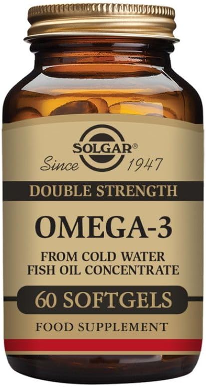 Solgar Double Strength Omega 3 700 mg - 60 Softgels - Support for Card