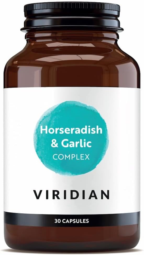 Viridian Horseradish & Garlic Complex - Vitamin C & Zinc - 30 Vegicaps