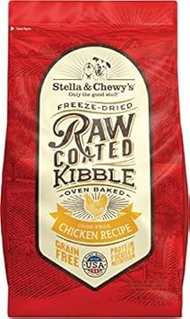 Stella & Chewy's Raw Coated Kibble Chicken Recipe Grain-Free Dry Dog Food, 3.5-lb : Pet Supplies