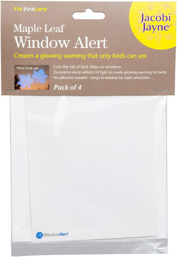 Jacobi Jayne Window Alert Leaf, Pack of 4,Transparent,WA-1?WA-1