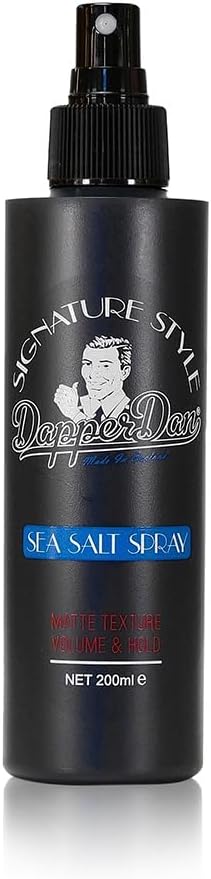Dapper Dan Signature Style Sea Salt Spray, Texturizing Salt Spray for Men, for Volume and Hold, Natural Matte Finish, Bergamot and Leather Fragrance, 200ml : Amazon.co.uk: Beauty