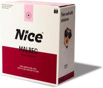 Nice Malbec, Argentinian Wine In A Box, Juicy & Fruity Red Wine From Mendoza Region, Darkly Fruity, Wicked Depth, 1 X 2.25L Boxed Wine (Pack Of 6)