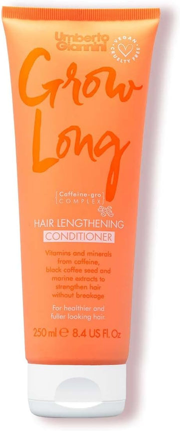 Umberto Giannini Grow Long Lengthening Conditioner Hydrate And Strengthen Anti Pollution Hair Growth Conditioner For Thicker, Fuller Hair. Hair Loss Treatment With Caffeine - Vegan & Cruelty Free