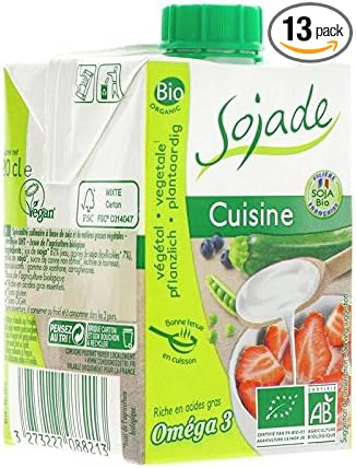Sojade | Cuisine- Organic Soya Cream | 13 X 200Ml (Uk)