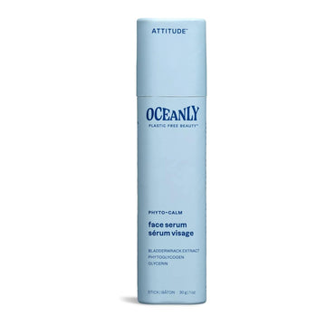 ATTITUDE Oceanly Face Serum Stick, EWG Verified, Plastic-free, Plant and Mineral-Based Ingredients, Vegan and Cruelty-free Beauty Products, PHYTO CALM, Unscented, 1 Ounce