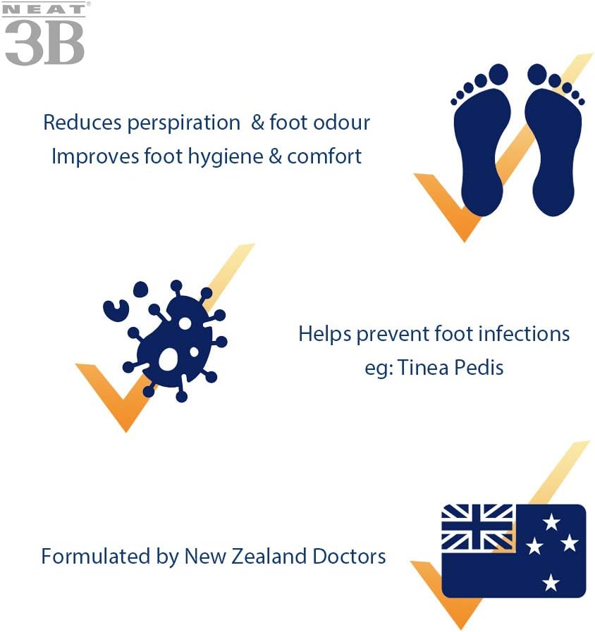 NEAT® 3B Foot Saver ROLL-ON ANTIPERSPIRANT for FEET 60ML : Amazon.co.uk: Health & Personal Care