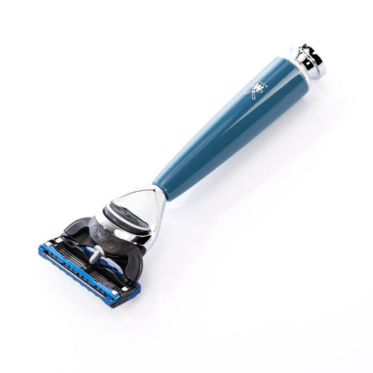 Mühle Rytmo Petrol Blue 5-Blade Razor : Beauty & Personal Care