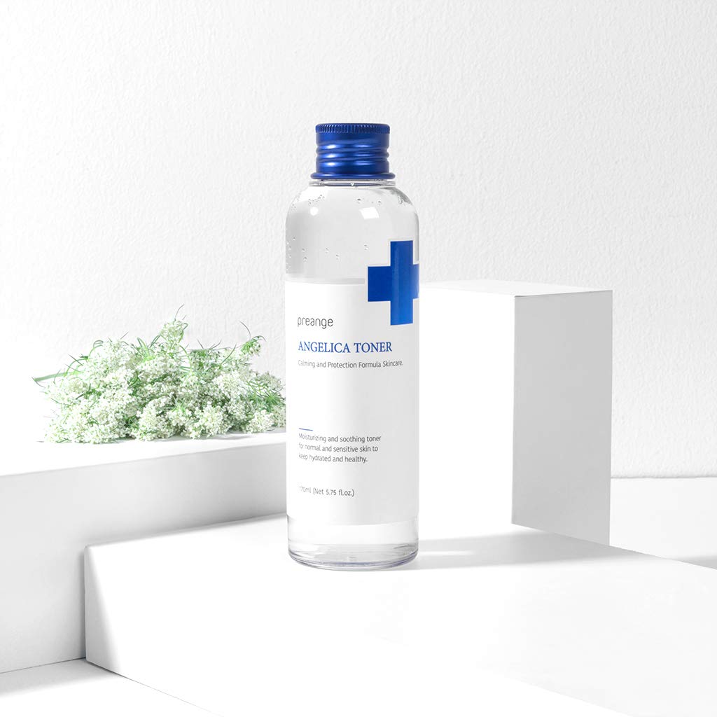 Preange Angelica Toner – Calming Facial Toner With Guaiazulene And Angelica Complex For Dry & Sensitive Skin - Ph Balancing Irritated And Sensitive Skin And Reduce Redness, 5.75 Fl.Oz. : Beauty & Personal Care