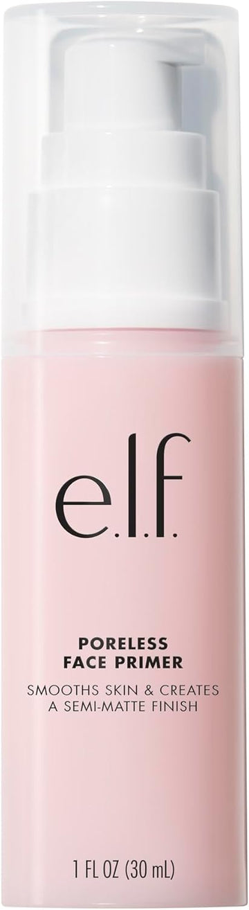 E.L.F. Poreless Face Primer, Skin-Perfecting, Lightweight & Long Lasting, Smooths & Preps To Create A Flawless Base, Infused With Tea Tree, 1 Oz