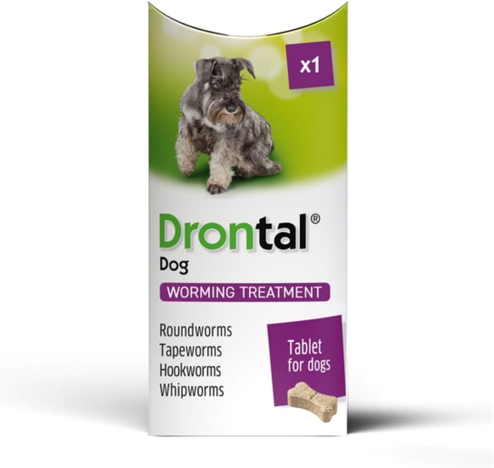 Drontal For Dogs Bone Shaped Worming Tablet Packs (Pack Size: 1 Tablet)
