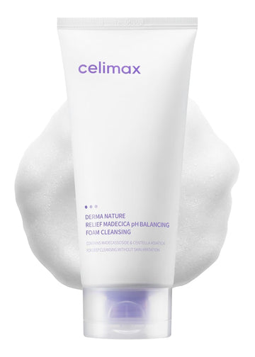 Celimax Derma Nature Relief Madecica Ph Balancing Foam Cleansing | Foaming Face Wash Cleanser, Hydrating, Soothing, Moisturizing, 150Ml