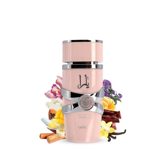 Lattafa Yara 5Th Anniversary Edition – Floral, Fruity, Gourmand, Vanilla – 2-Piece Eau De Parfum Gift Set For Women (Yara & Yara Candy, 2 X 3.4 Ounce Sprays)