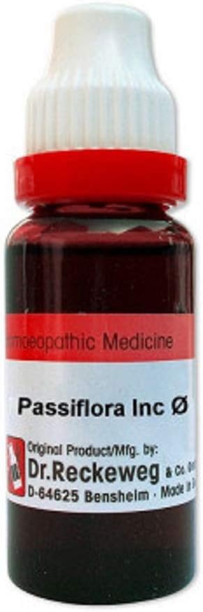 Dr. Reckeweg Germany Homeopathic Passiflora Incarnata Mother Tincture Q (20 Ml) By Qualityexports : Health & Household