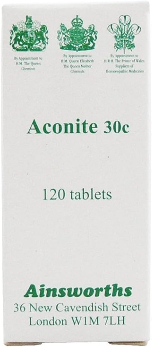 Ainsworths - Aconite 30C Homoeopathic Rem 120 Tablet
