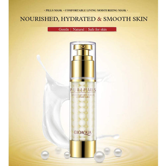 Bioaqua Pure Hydrolyzed Pearls Skin Silky Moist Flawless Refreshing Tender Nourishing Cells Plants Extracts 60G