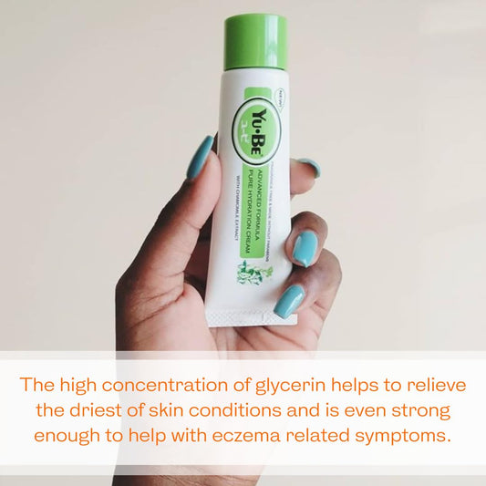 Yu-Be Advanced Formula Pure Hydration Cream - Daily Oil & Fragrance Free Moisturizer To Hydrate & Soothe Sensitive Skin | Moisturizing Lotion Safe For All Skin Types & For Face, Body, & Hands