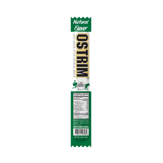 Ostrim Grass-Fed Beef & Ostrich Jerky Snack Sticks-Natural Flavor, 1.5