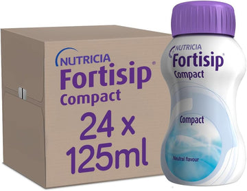 Fortisip Compact Unflavoured, 125Ml Bottle, Pack Of 24