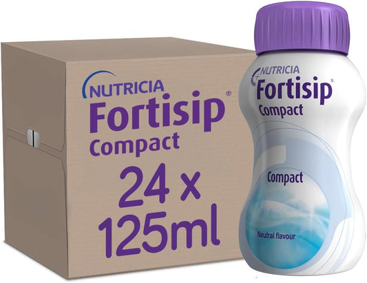 Fortisip Compact Unflavoured, 125Ml Bottle, Pack Of 24