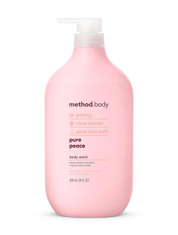 Method Body Wash, Pure Peace, Paraben And Phthalate Free, Biodegradable Formula, 28 Oz (Pack Of 1)