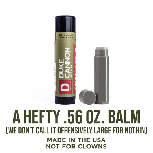 Duke Cannon Supply Co. Tactical Lip Protectant Cannon Balm 140 For Men (Blood Orange Mint) Multi-Pack - Superior Performance, Heavy-Duty, Spf 30, Large Balm For Hard Working Men, 0.56 Oz (3 Pack)