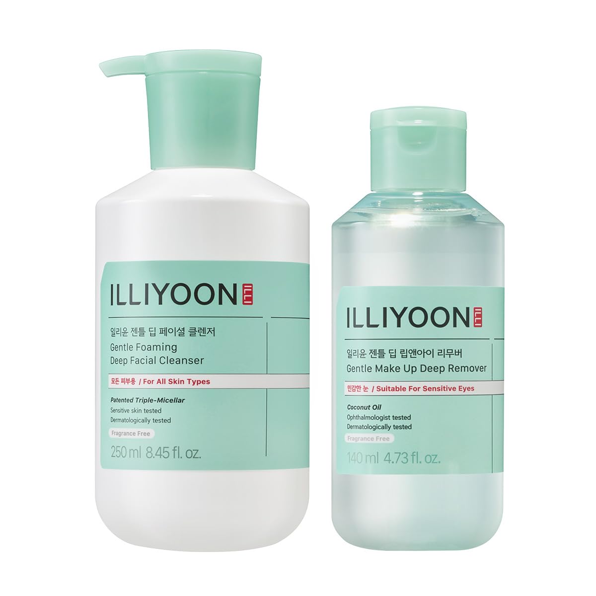 Illiyoon Gentle Deep Facial Cleanser With Lip And Eye Makeup Remover