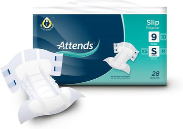 Attends Unisex Incontinence Pads Slip Regular 9 - Small (1 Pack Of 21)