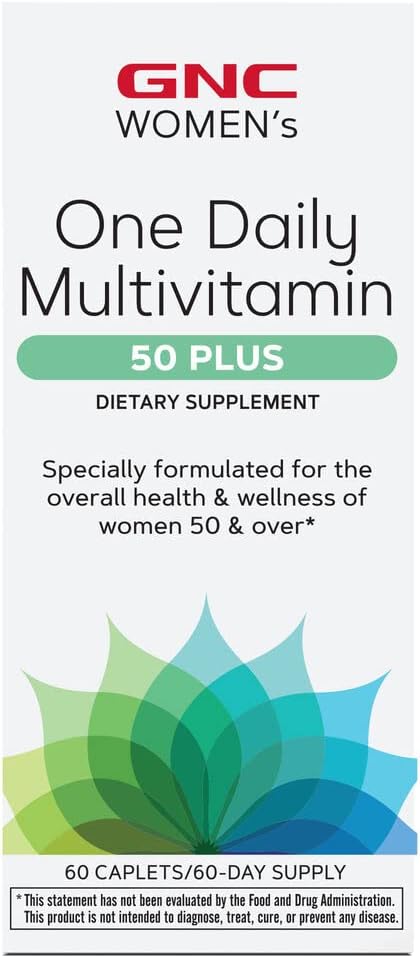 Gnc One Daily Multivitamin 50 Plus - 60 Caplets (60 Servings)