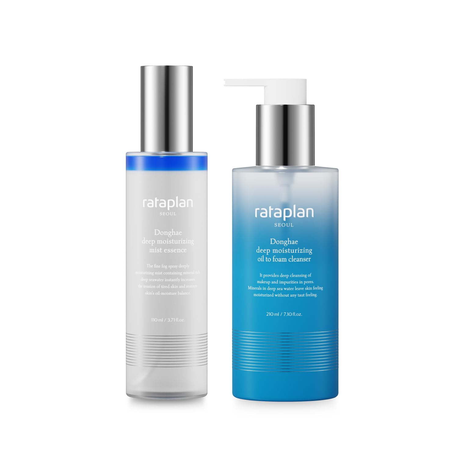 Rataplan Donghae Deep Moisturizing Mist Essence & Oil To Foam Cleanser