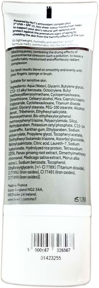 No7 Shield & Defend City Light Tinted Moisturiser - Medium Rich With 5* Uva + Spf 15 50Ml
