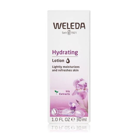 Weleda Hydrating Facial Lotion, 1 Fluid Ounce, Plant Rich Moisturizer with Iris Root Extract and Jojoba Seed Oil