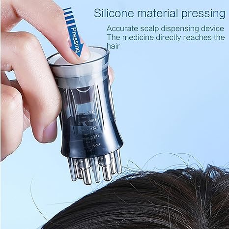 Hair Care Liquid Applicator Comb Control Dosage Massage Scalp For Healthy Hair Massage Comb, Scalp Massage Comb, small Hair Oil Comb, head essential oil roller, Hair massager comb(Blue)