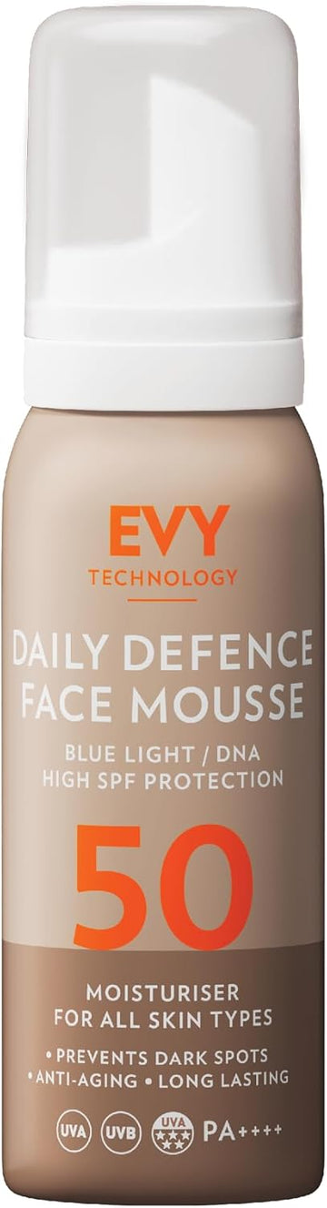Evy Technology"Daily Defense" Sunscreen Mousse Spf50 (75Ml)