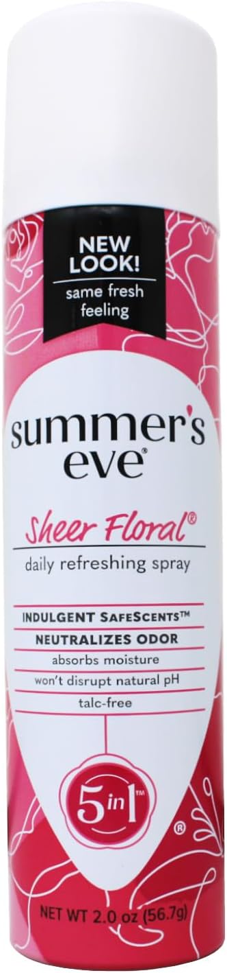 Summers Eve Freshening Spray 2 Ounce Sheer Floral (59Ml)