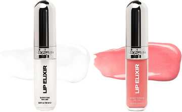 Sacheu Lip Glaze Elixir. Nourishing And Moisturizing Lip Gloss For Women. Hydrating And Plumping Lip Gloss Enriched With Collagen. Smooth High-Shine Finish. Vegan & Cruelty-Free, Clear And Sheer Pink
